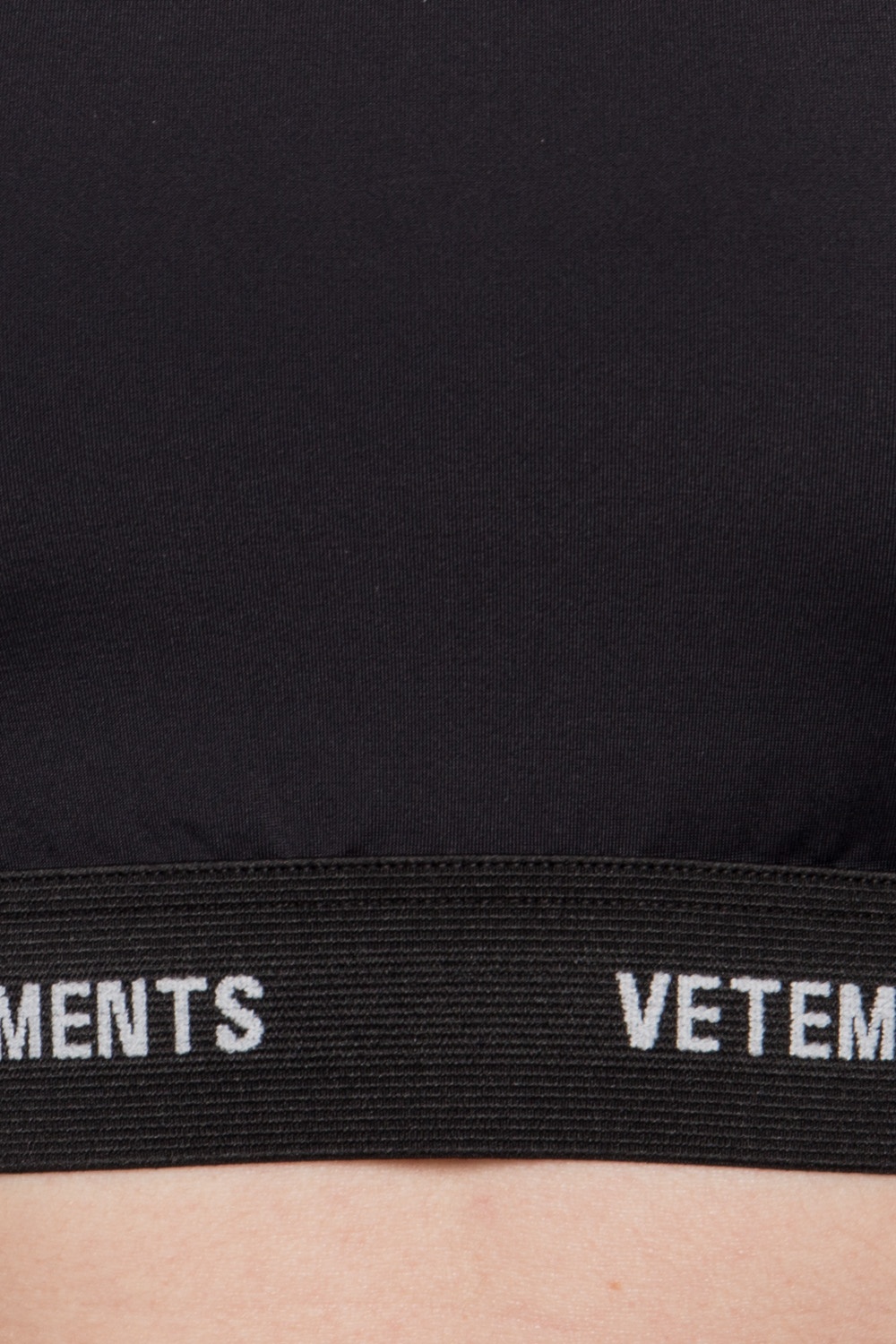 VETEMENTS Logo-embroidered sports bra